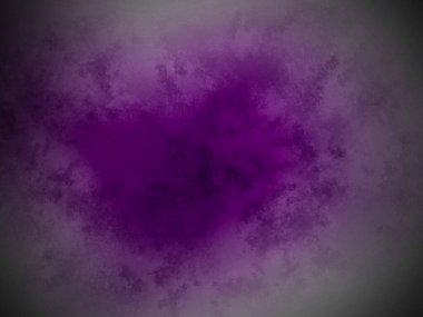 Siyah arka planda mor bir kalp.