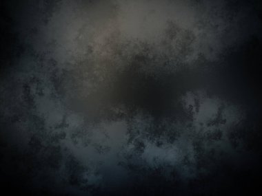 Ortasında siyah bir çember olan karanlık bir gökyüzü.