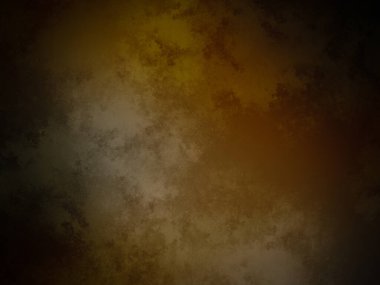 Koyu ve kirli bir arka plan, sarı ve kahverengi.