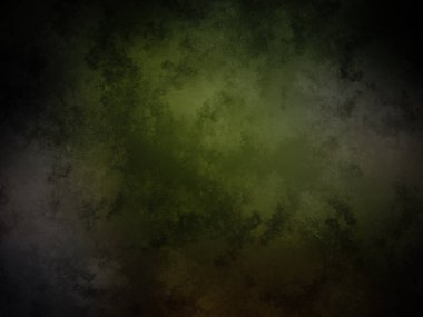 Yeşil ve siyah bir arkaplan ve karanlık bir merkez.