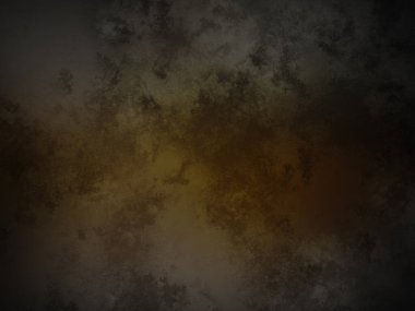 Koyu ve kirli bir arka plan, sarı ve siyah renkli.