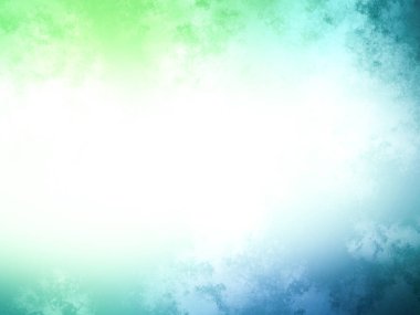 Beyaz ve mavi gökyüzü ile yeşil ve mavi bir arkaplan