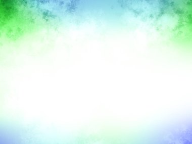 Beyaz kenarlı yeşil ve mavi bir arkaplan