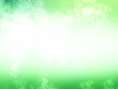 Gökyüzü ve bulutları olan yeşil ve beyaz bir arkaplan