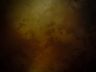 Koyu ve kirli bir arka plan, sarı ve siyah renkli.