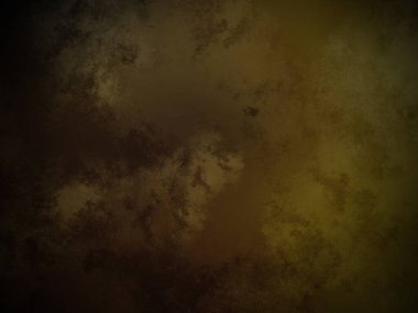 Koyu kahverengi ve sarı arkaplan ve saat.