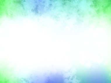 Beyaz kenarlı yeşil ve mavi bir arkaplan