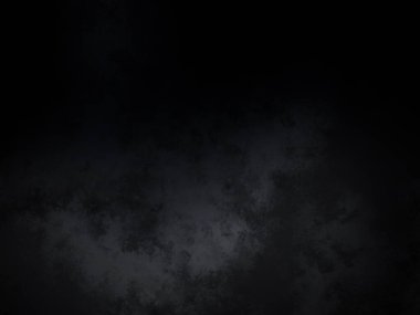 Kara bir arka plan, karanlık bir gökyüzü ve birkaç bulut.