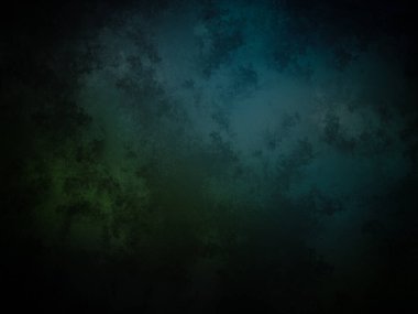 Siyah arkaplanı olan koyu yeşil ve mavi bir arkaplan