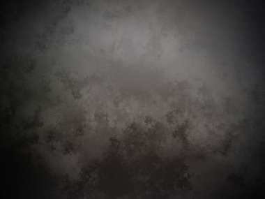 Üzerinde saat olan karanlık ve kirli bir duvar.