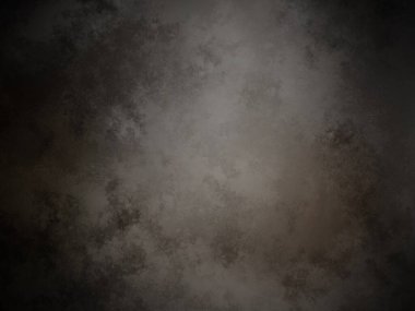 Siyah arkaplanı olan karanlık ve kirli bir duvar.