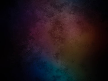 Gökkuşağı renkli bir ışık ile koyu bir arkaplan