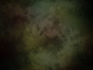 Siyah kenarlı koyu yeşil ve kahverengi bir arka plan.