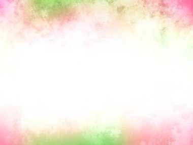 Beyaz kenarlı pembe ve yeşil bir arkaplan.