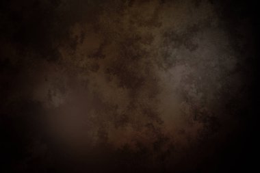 Koyu kahverengi arka plan, beyaz ve siyah saat.