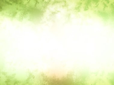 Beyaz ve kırmızı saati olan yeşil ve sarı bir arka plan.