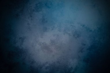 Beyaz ve siyah saati olan mavi ve siyah bir arkaplan