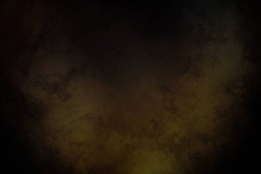 Karanlıkta siyah ve sarı bir duman bulutu