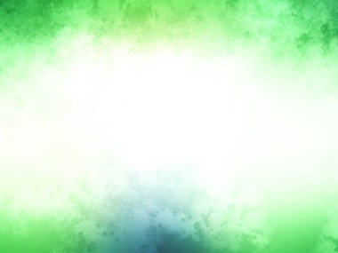 Beyaz kenarlı yeşil ve mavi bir arkaplan