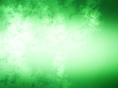 Bir sürü dumanı olan yeşil bir arka plan.