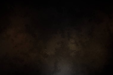 Yerde bir ışık parlayan karanlık bir oda.