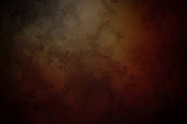 Koyu kırmızı ve kahverengi bir arka plan ve bir saat.