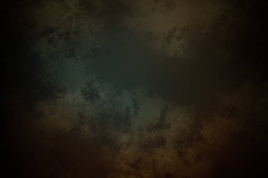 koyu bir arkaplan yeşil ve kahverengi