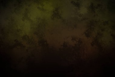 Koyu yeşil ve siyah arkaplan ve saat.