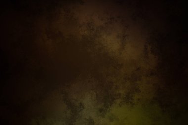 Koyu ve kirli bir arka plan, yeşil ve sarı renkli.