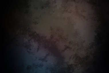 Bir saatin bulanık görüntüsüne sahip siyah ve mavi bir arkaplan