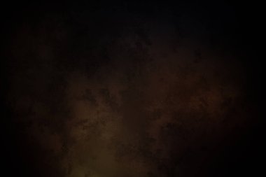 Saati ve ateşi olan karanlık bir oda.