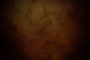 Koyu kahverengi arka plan ve küçük beyaz bir saat.