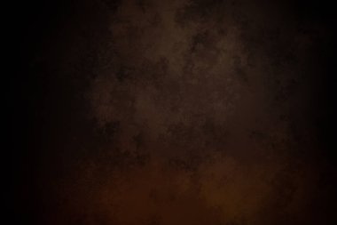 Koyu kahverengi arka plan ve küçük beyaz bir saat.