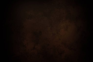 Koyu kahverengi arka plan ve küçük beyaz bir saat.