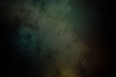 Koyu bir arka plan, yeşil ve sarı ışık.