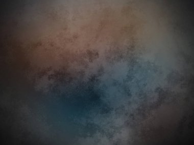 Siyah arkaplanı olan mavi ve kahverengi bir bulut.