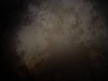 Üzerinde saat olan karanlık ve kirli bir duvar.