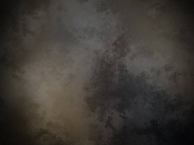 Siyah arkaplanı olan karanlık ve kirli bir duvar.