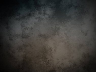 Siyah arkaplanı olan karanlık ve kirli bir duvar.