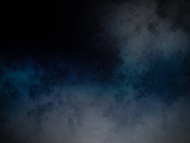 Koyu mavi ve siyah arkaplan, beyaz ve siyah saat.