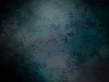 Koyu mavi ve yeşil arka plan, beyaz ve siyah saat.