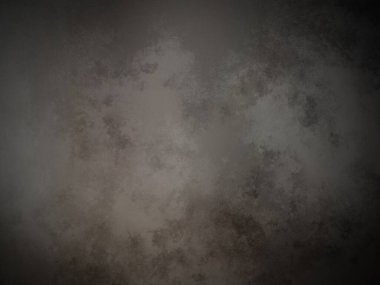 Siyah arkaplanı olan karanlık ve kirli bir duvar.