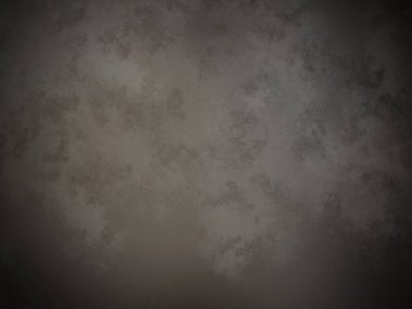 Duvarı ve saati olan karanlık bir oda.