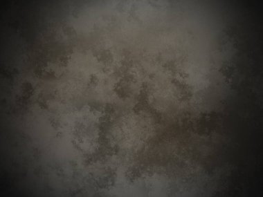 Beyaz kenarlı koyu kahverengi bir grunge duvar.