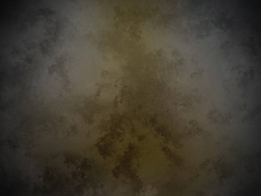 Üzerinde saat olan karanlık ve kirli bir duvar.