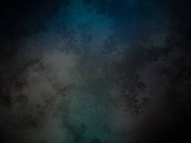 Siyah beyaz saati olan koyu mavi ve yeşil bir arka plan.