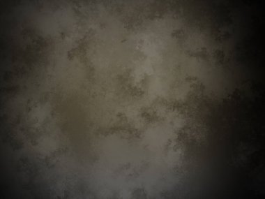 Siyah arkaplanı olan karanlık ve kirli bir duvar.