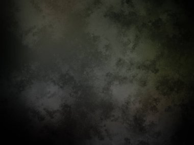 Siyah ve beyaz saati olan siyah ve yeşil bir arka plan.