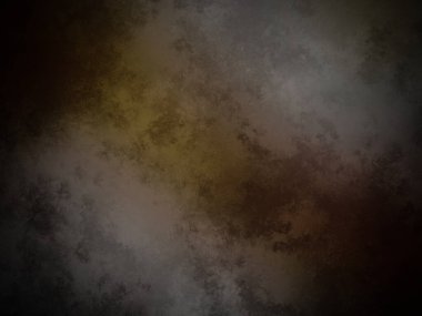 Üzerinde saat olan karanlık ve kirli bir duvar.