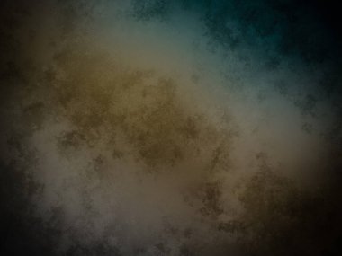 Koyu ve kirli bir arka plan, mavi ve sarı renkli.